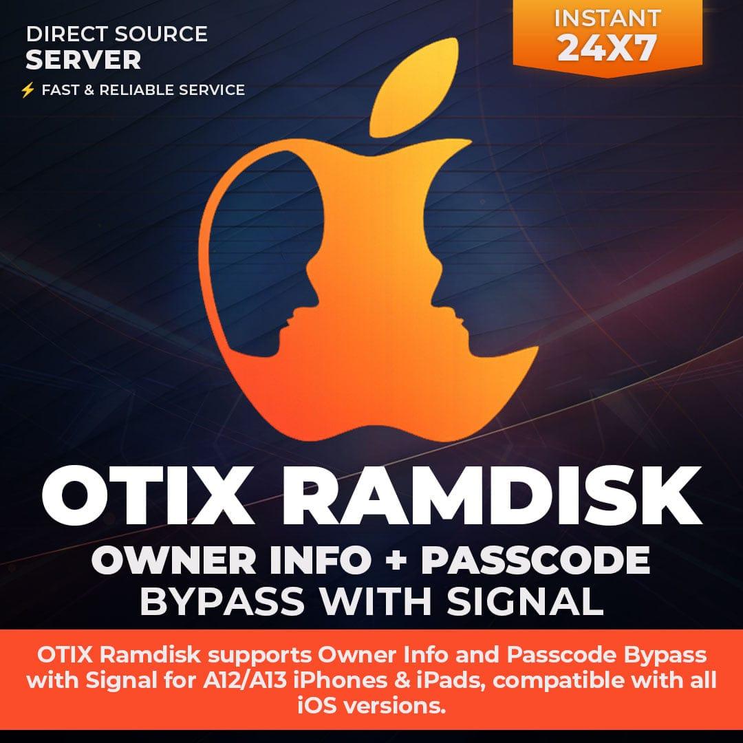 OTIX A12 .13 Ramdisk Hello Bypass IPHONE , IPAD VERSION DE IOS TODAS
